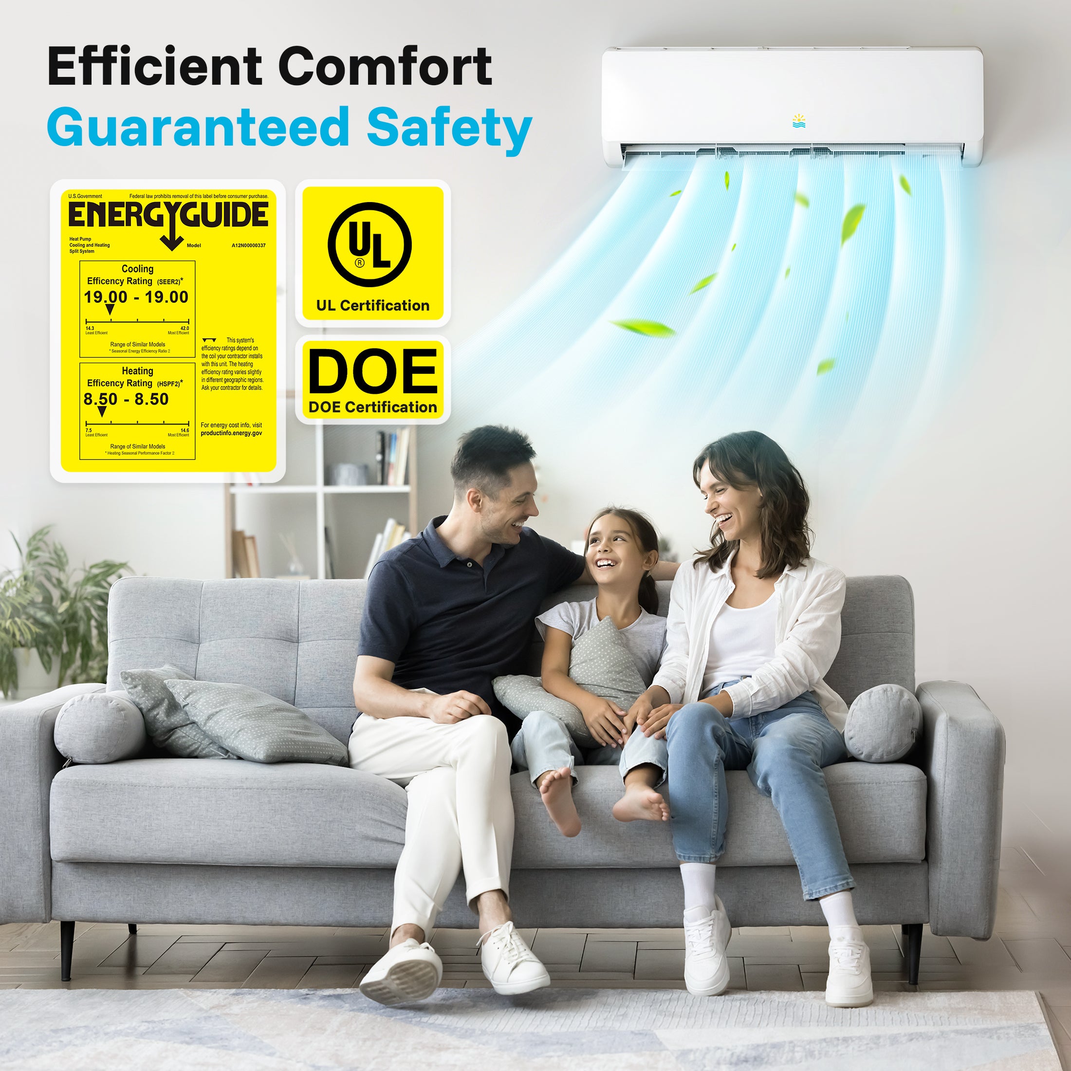 FlameMore 12000 BTU Mini Split AC #OAS-01_12K-115V