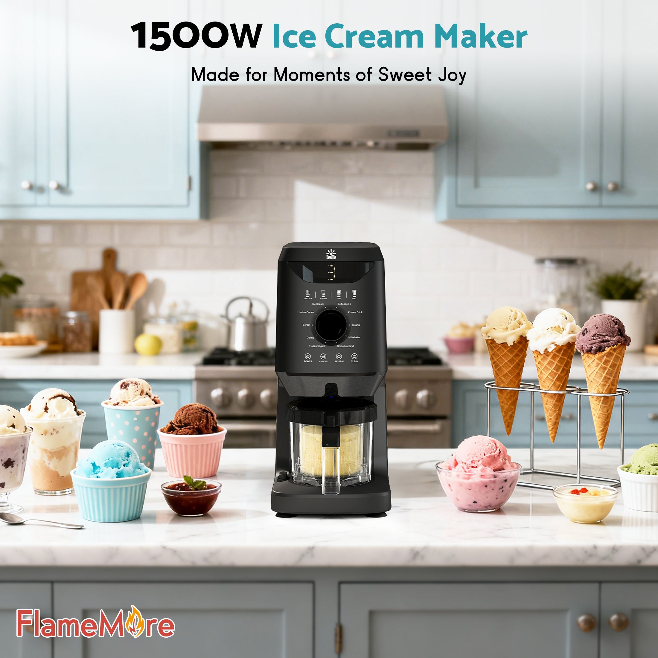 Flamemore Ice Cream Maker #KAF-02 (CE0237)
