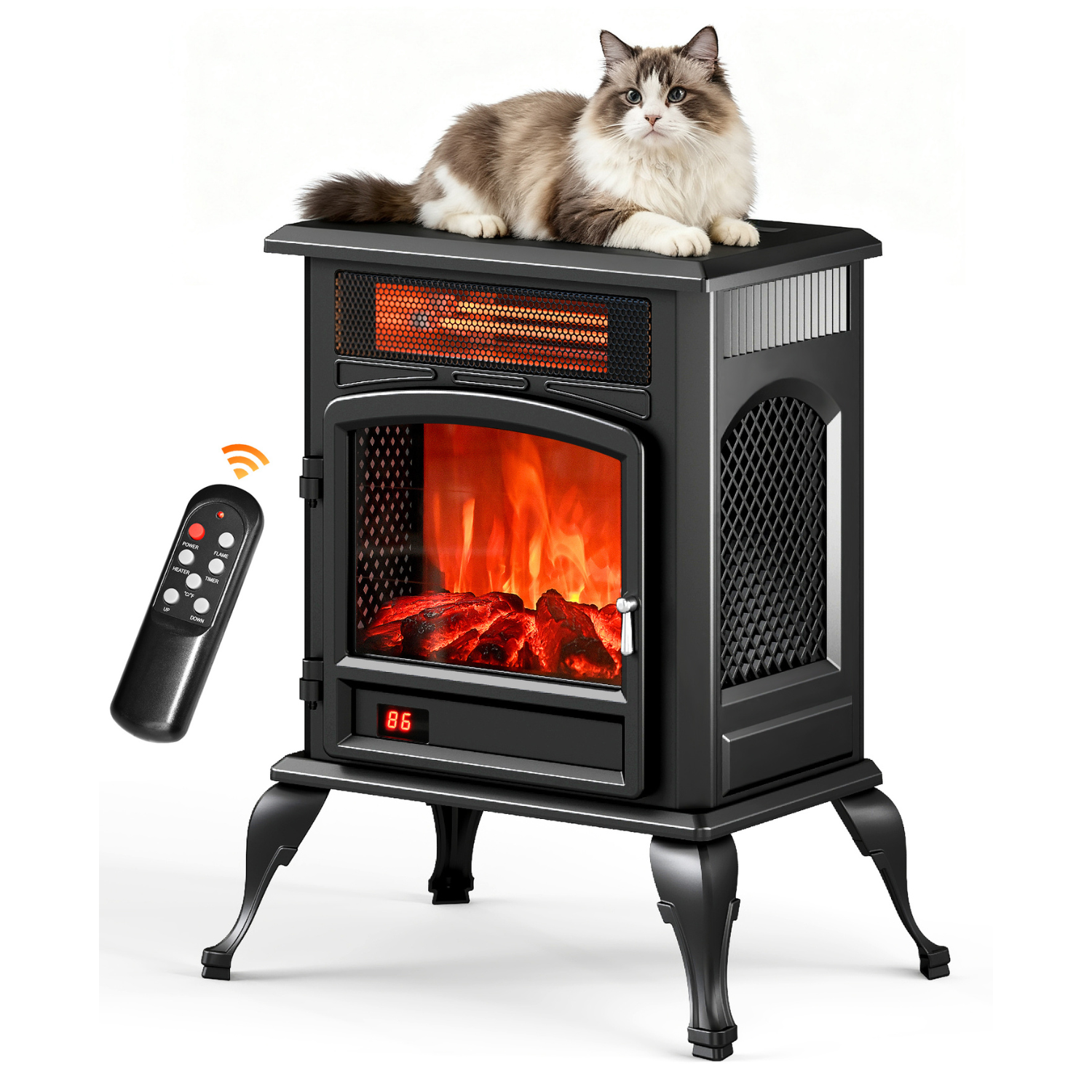 Flamemore Fireplace with Single-Door #EAE-05 (CE0220)