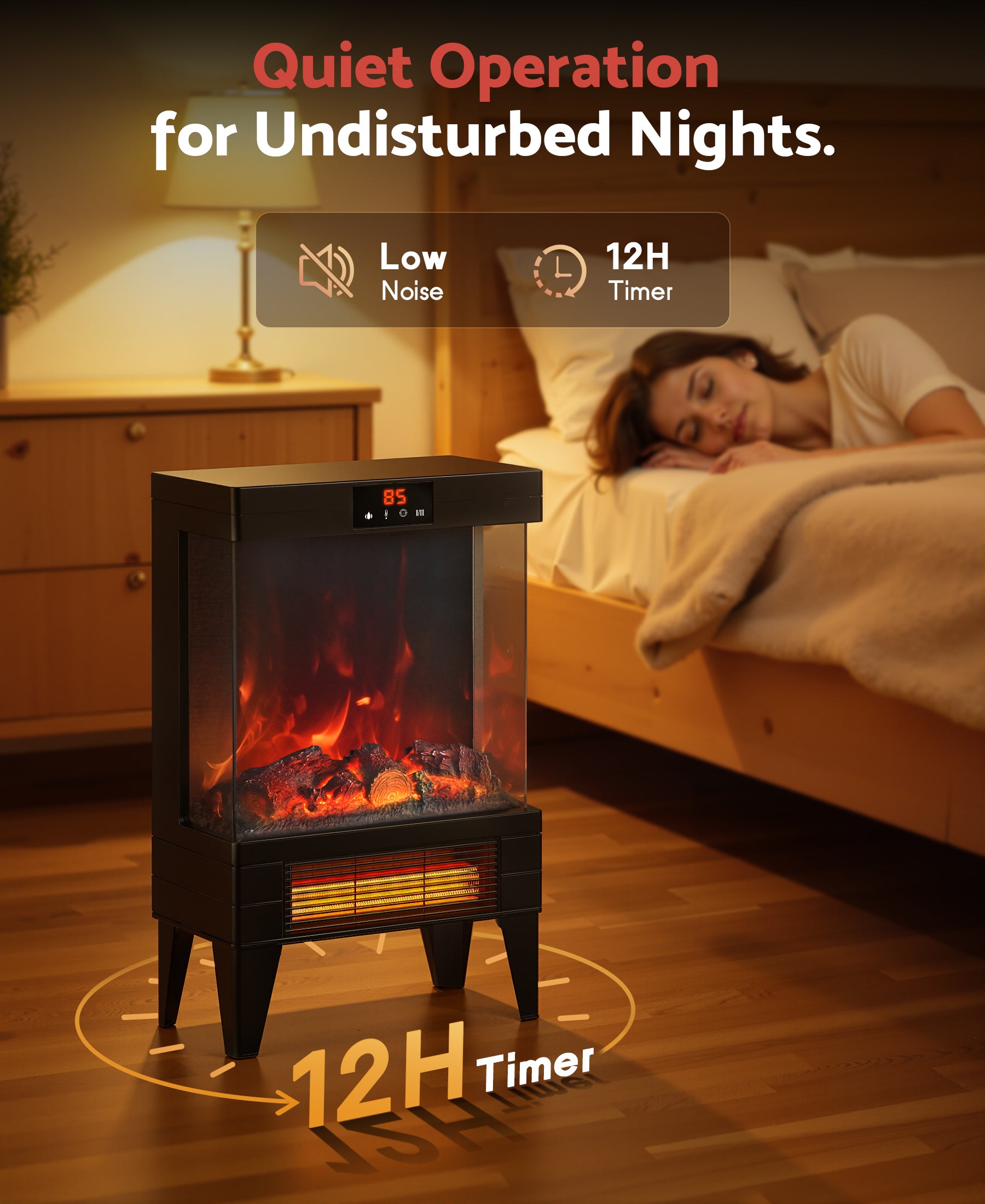 Flamemore Three-Sided Glass Fireplace #EAE-05 (CE0221)