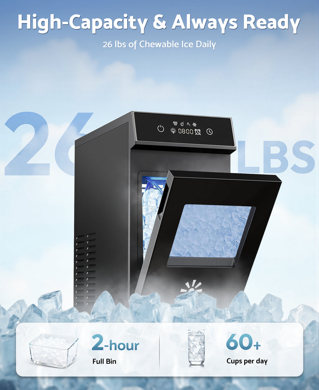 Flamemore Nugget Ice Maker Machine (CE0233)