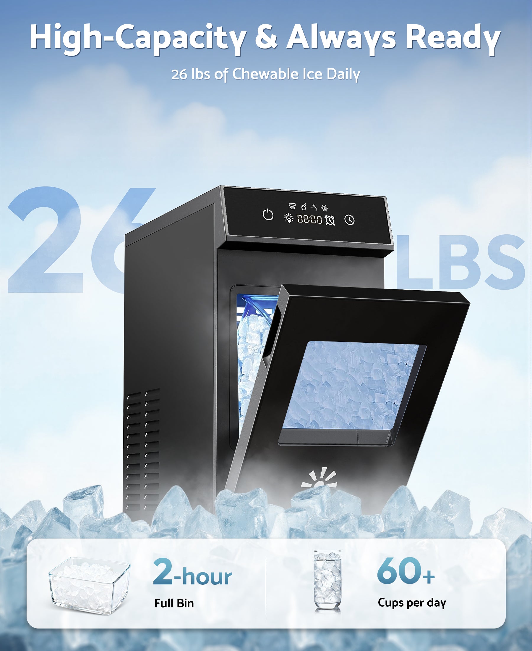 Flamemore Nugget Ice Maker Machine (CE0233)