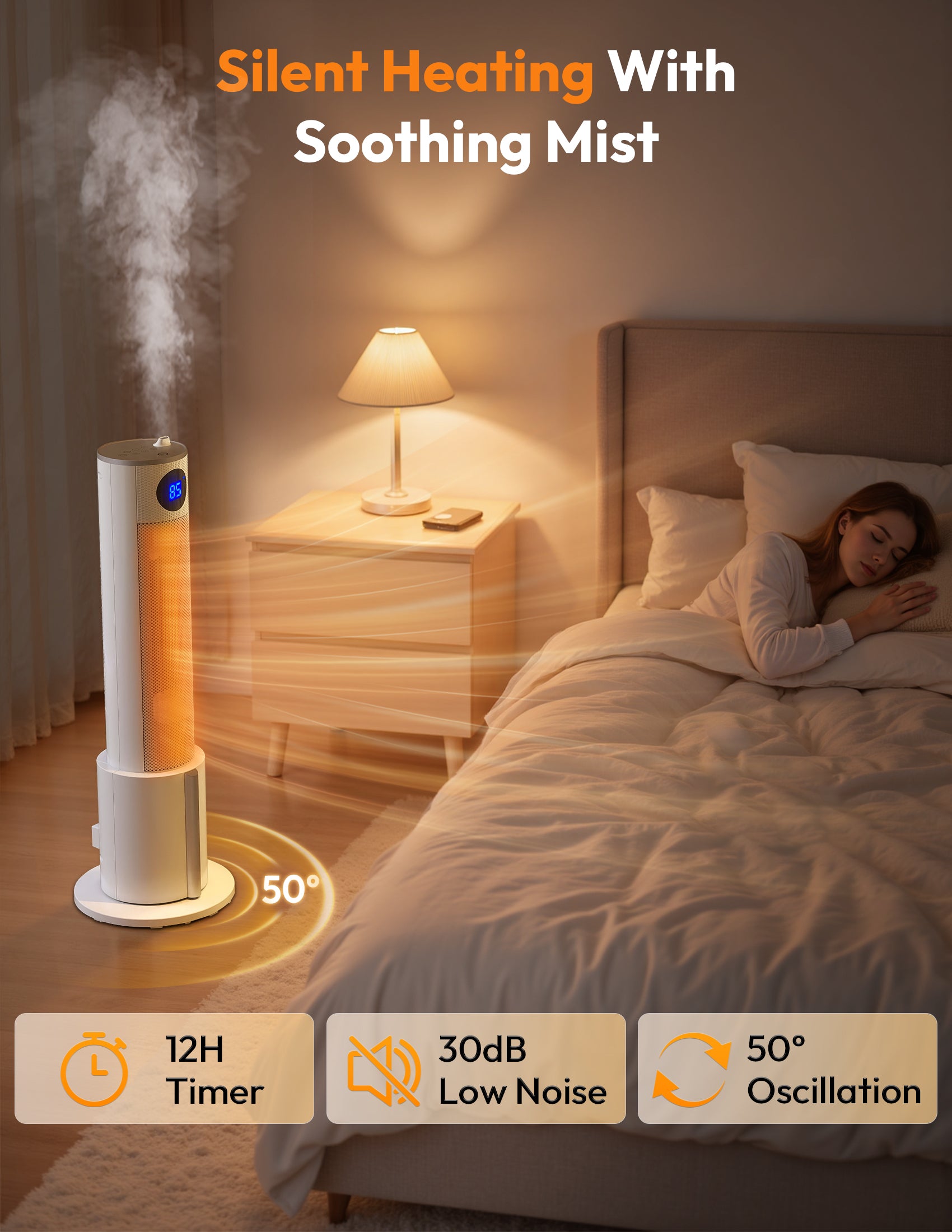Flamemore Tower Heater with Built-in Humidifier #EAE-03 (CE0225)