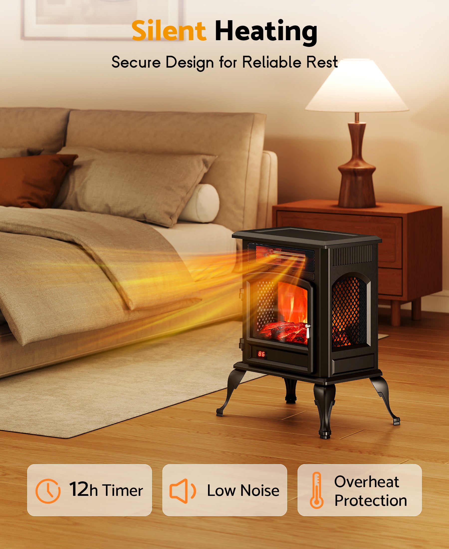 Flamemore Fireplace with Single-Door #EAE-05 (CE0220)