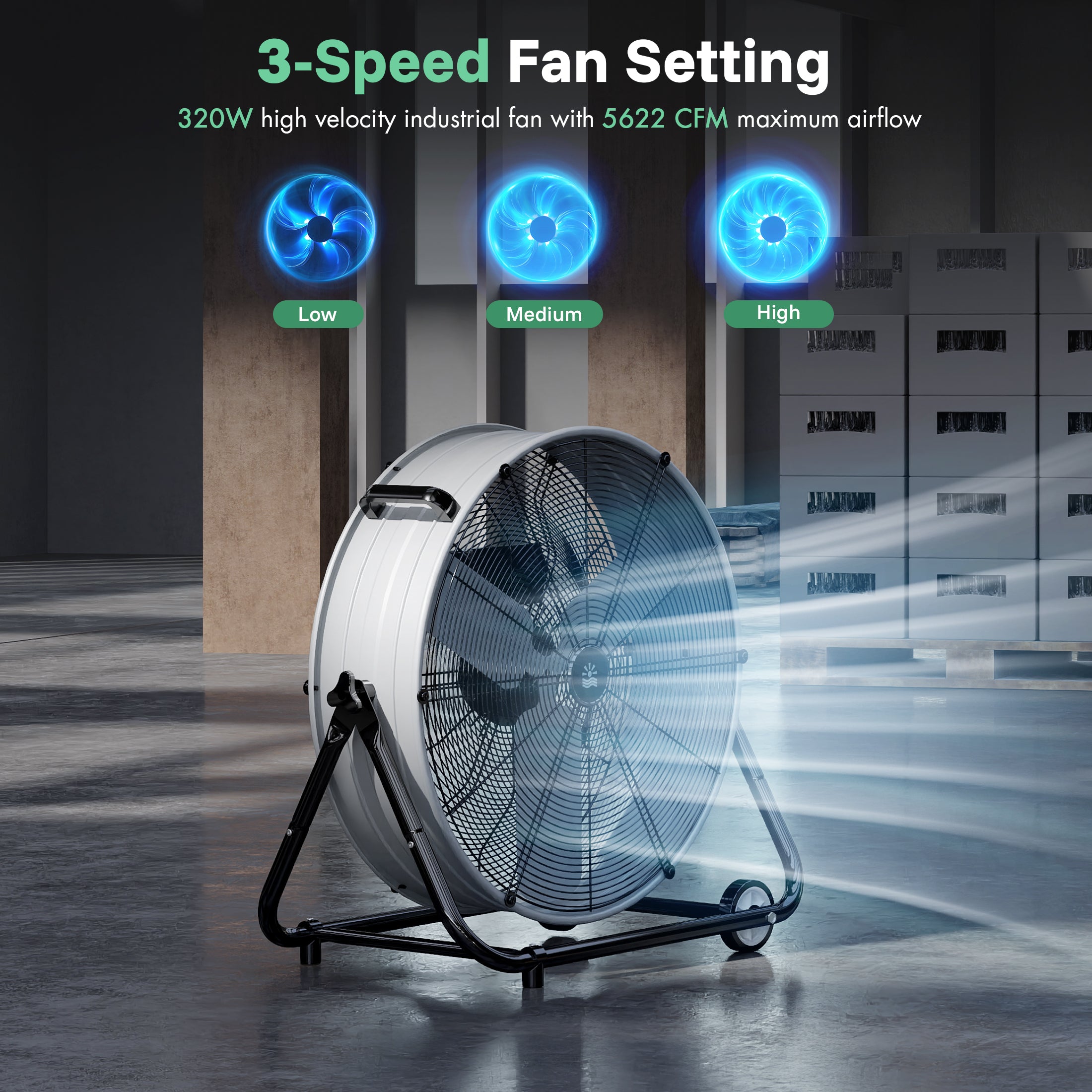 Flamemore 24" Industrial Drum Fan #MAE-01 (CE0192)