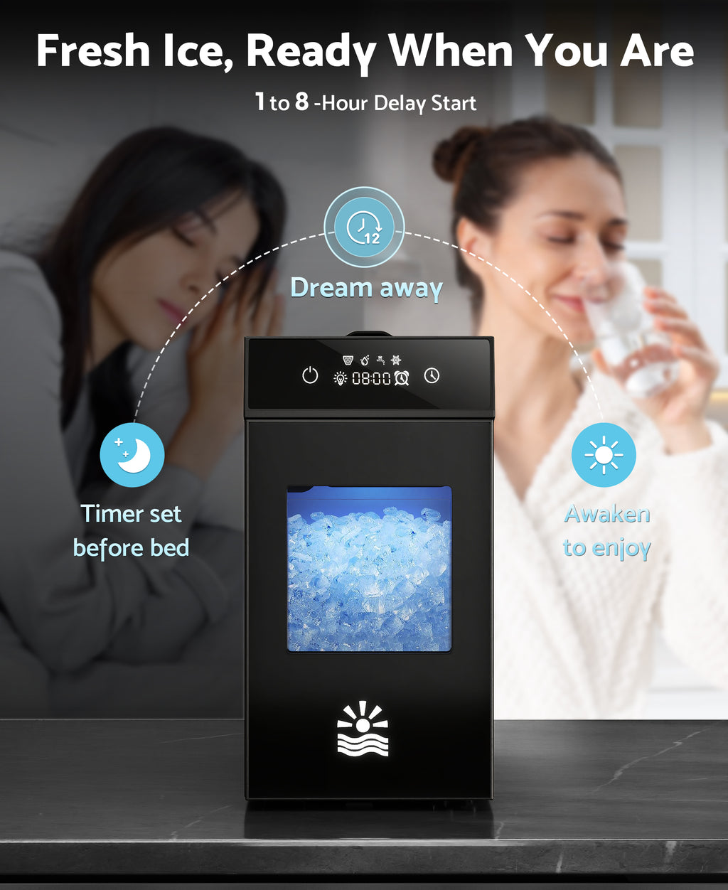 Flamemore Nugget Ice Maker Machine (CE0233)