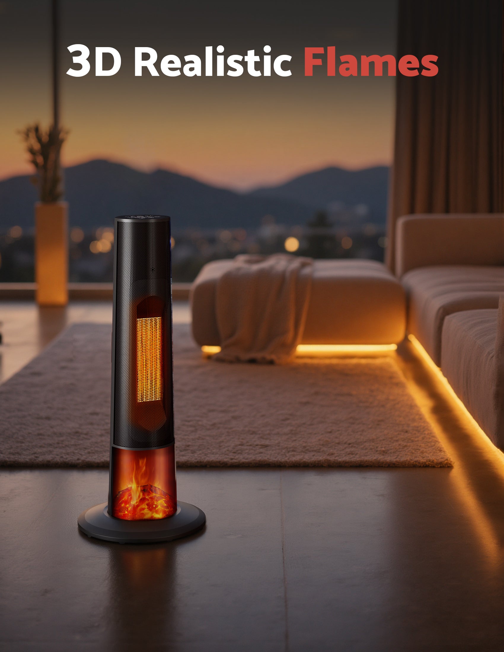 Flamemore Tower Heater with Cone Flame #EAE-03 (CE0234)