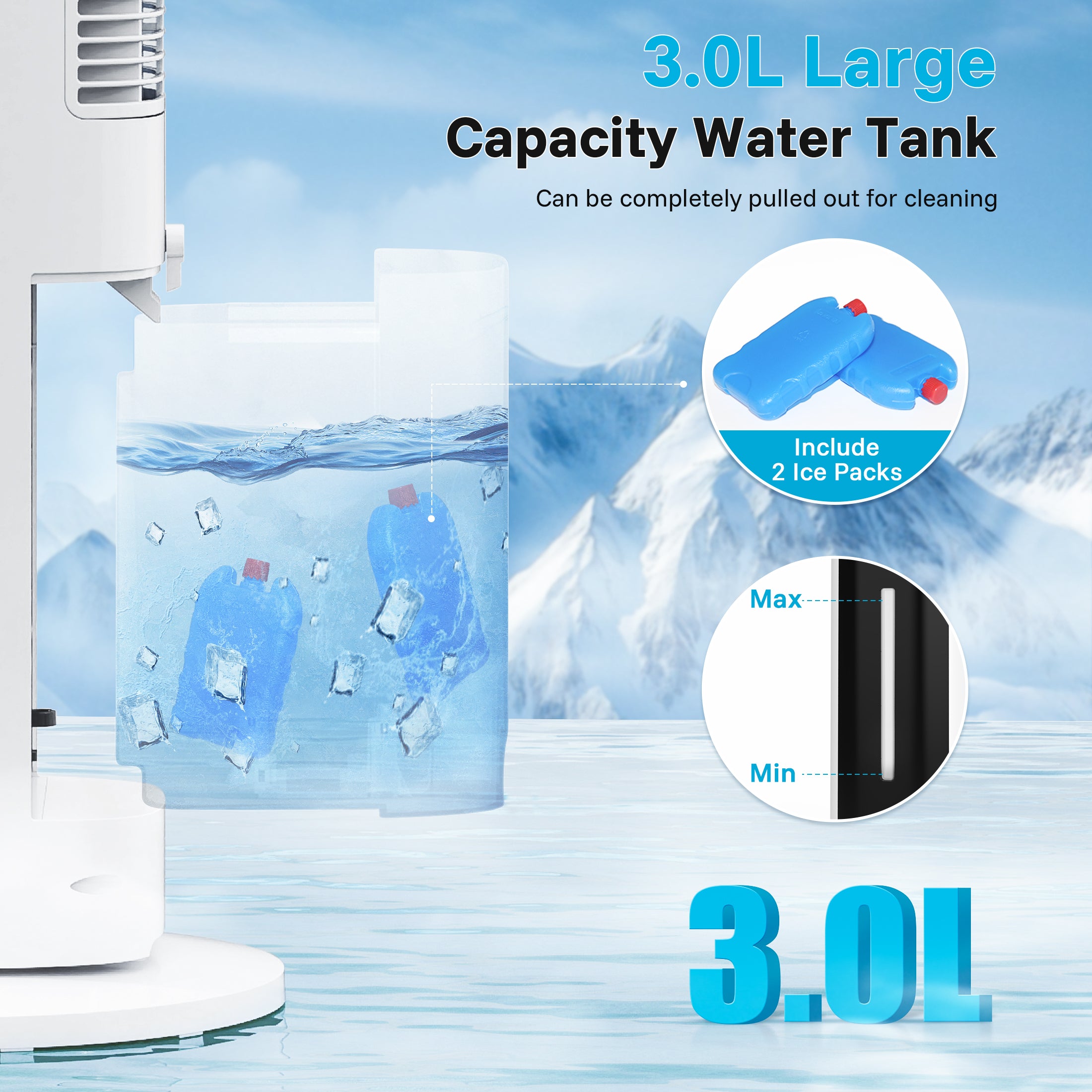 Flamemore Bladeless Tower Fan #EAF-02 (CE0194)