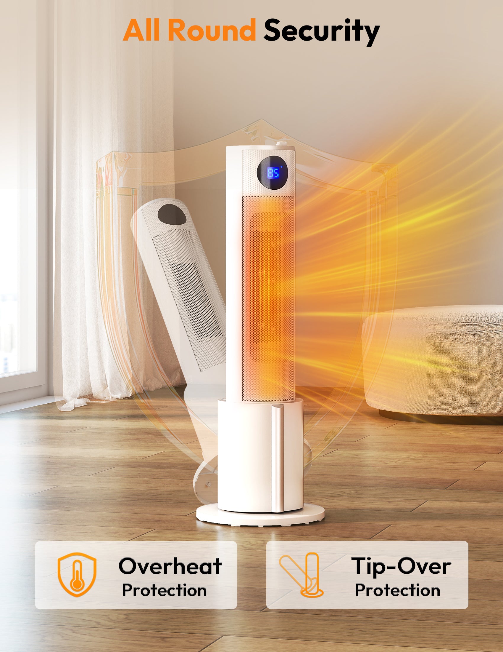 Flamemore Tower Heater with Built-in Humidifier #EAE-03 (CE0225)