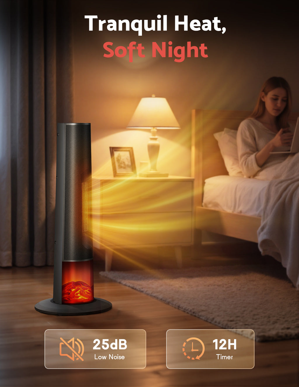 Flamemore Tower Heater with Cone Flame #EAE-03 (CE0234)