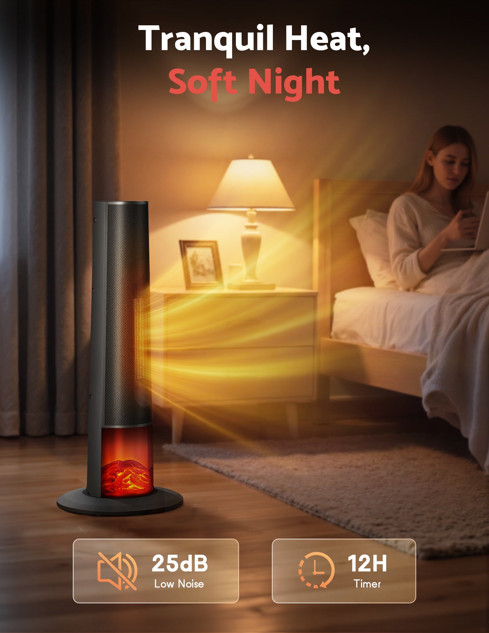 Flamemore Tower Heater with Cone Flame #EAE-03 (CE0234)