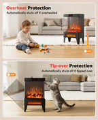 Flamemore Three-Sided Glass Fireplace #EAE-05 (CE0221)