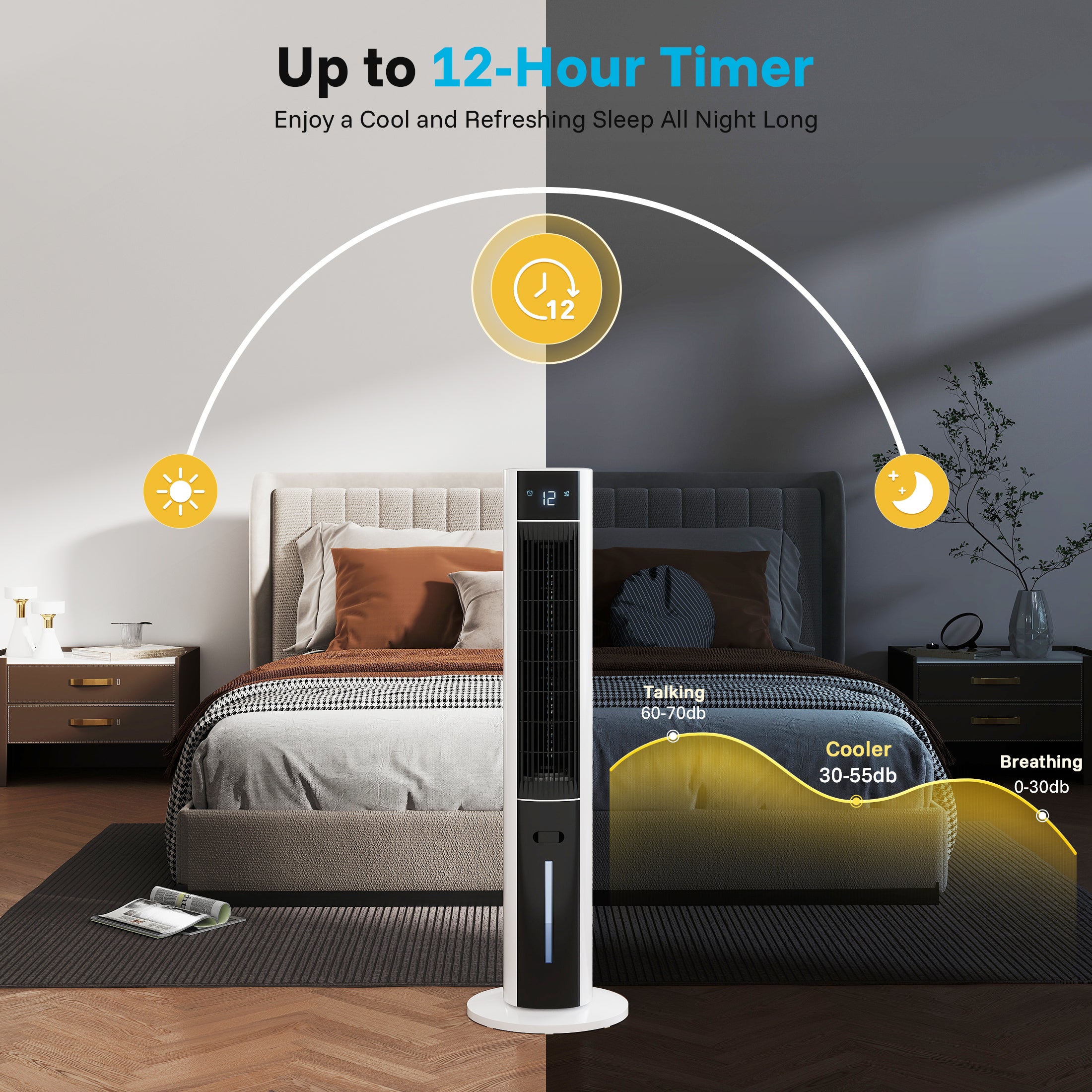 Flamemore Bladeless Tower Fan #EAF-02 (CE0194)