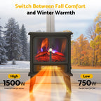Flamemore Fireplace with Dual Doors #EAE-05 (CE0236)