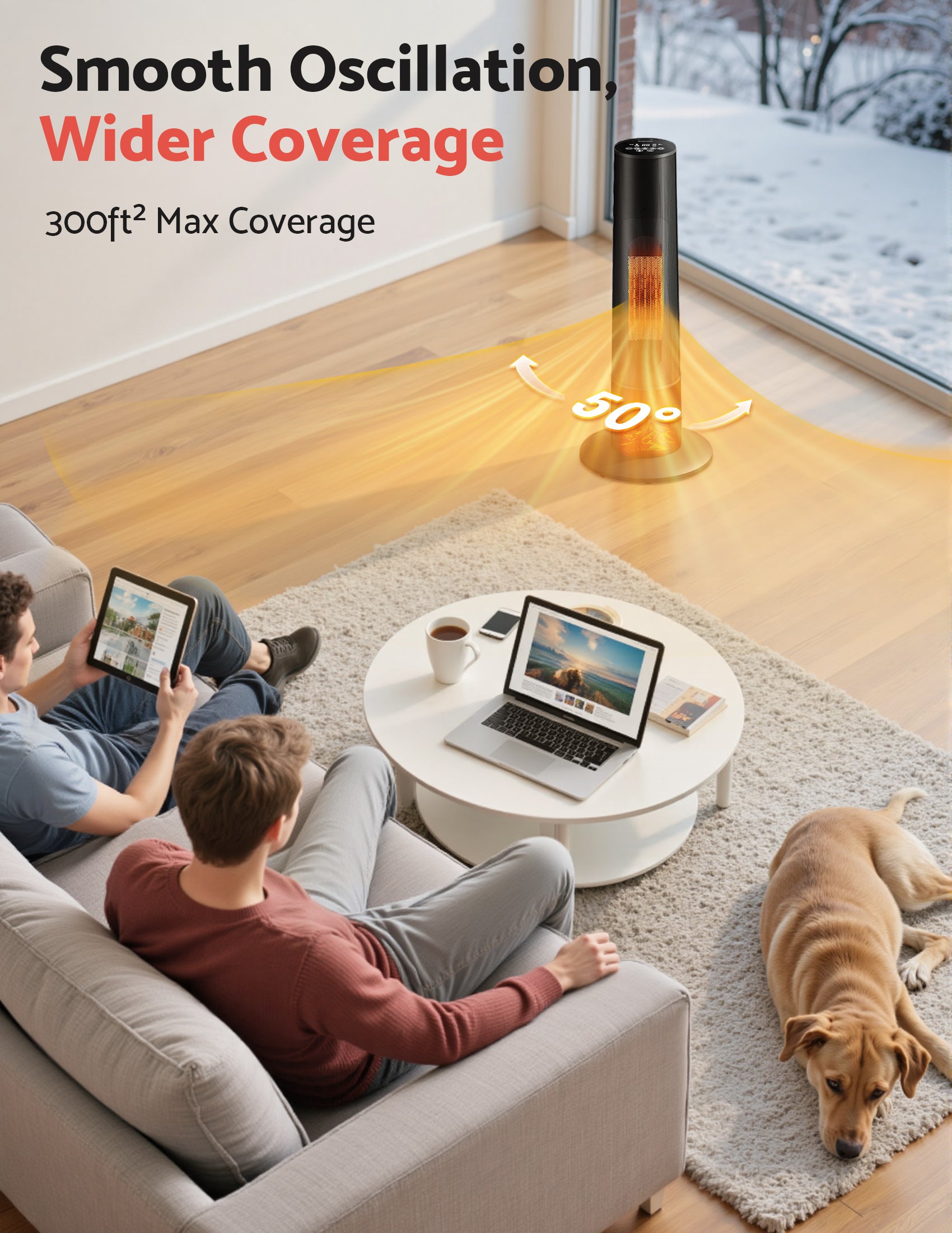 Flamemore Tower Heater with Cone Flame #EAE-03 (CE0234)