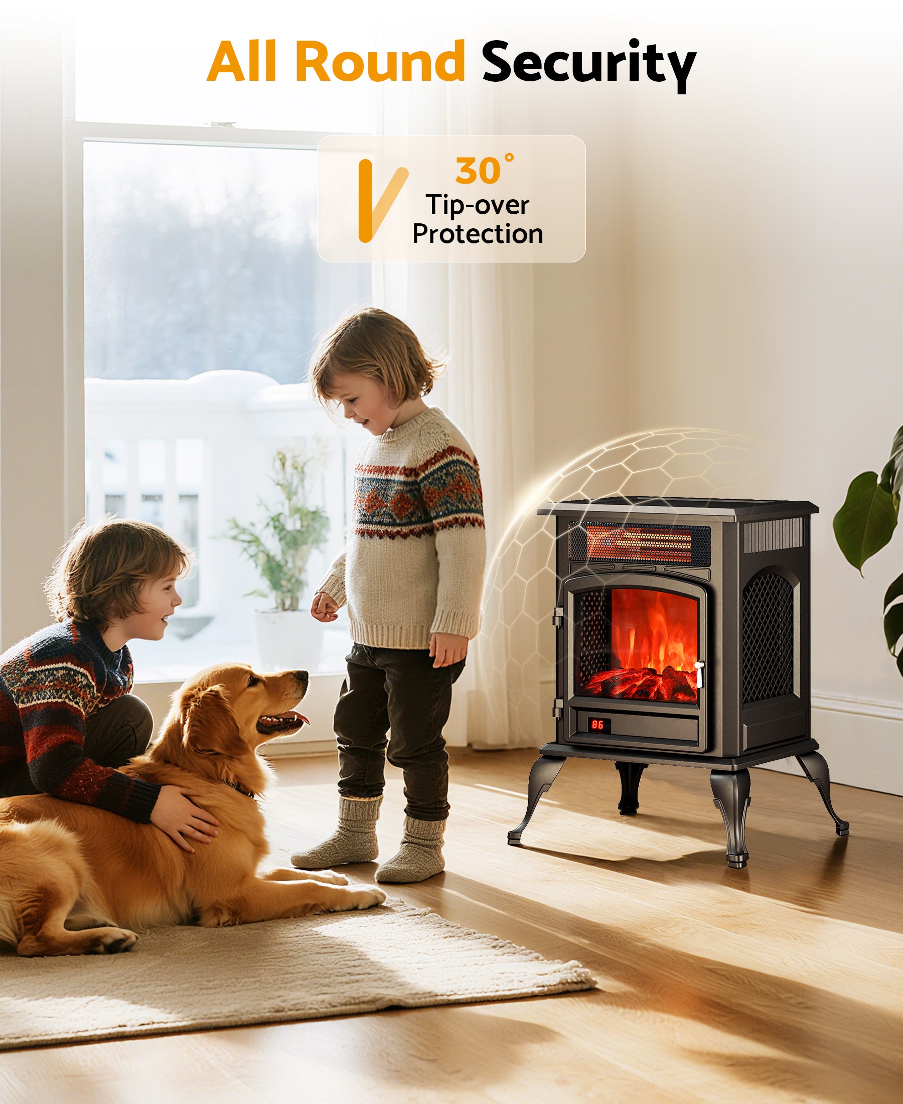 Flamemore Fireplace with Single-Door #EAE-05 (CE0220)