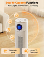 Flamemore Tower Heater with Built-in Humidifier #EAE-03 (CE0225)