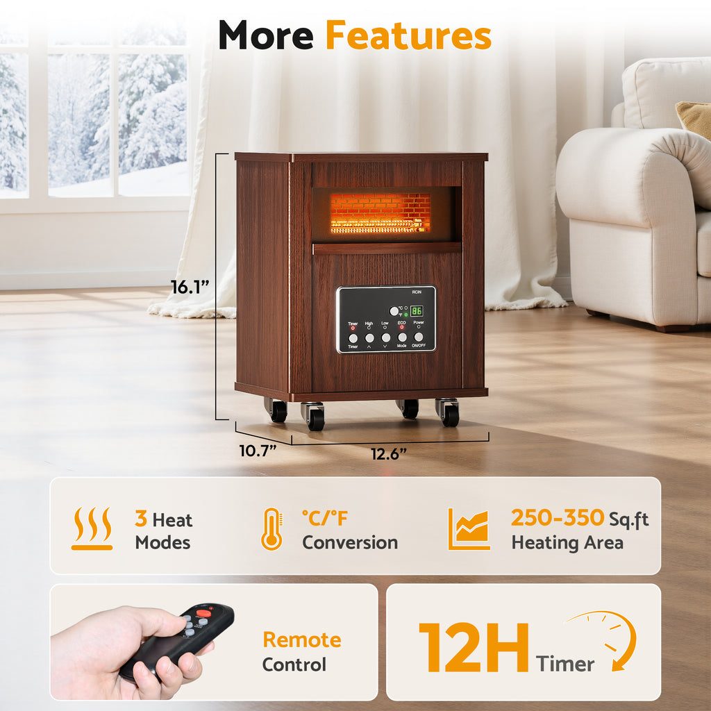 FlameMore Infrared Space Heaters #EAE-02