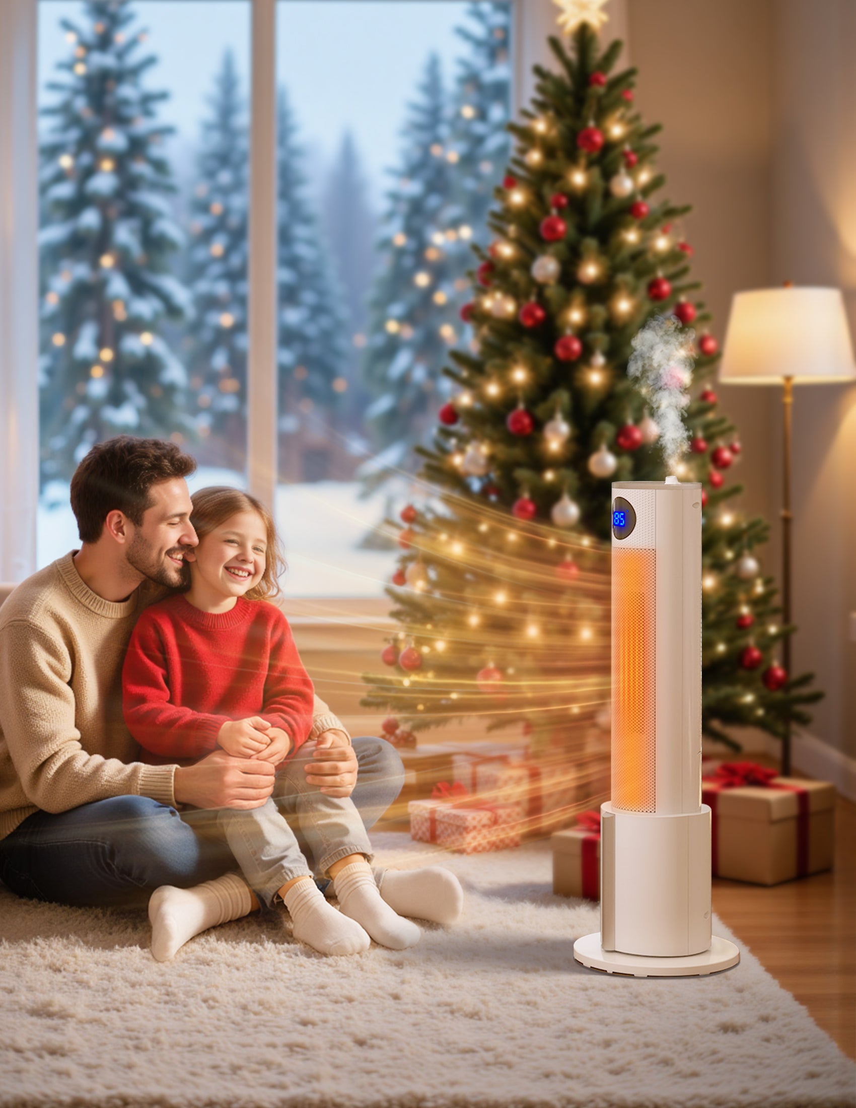 Flamemore Tower Heater with Built-in Humidifier #EAE-03 (CE0225)