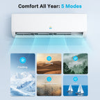 FlameMore 12000 BTU Mini Split AC #OAS-01_12K-115V