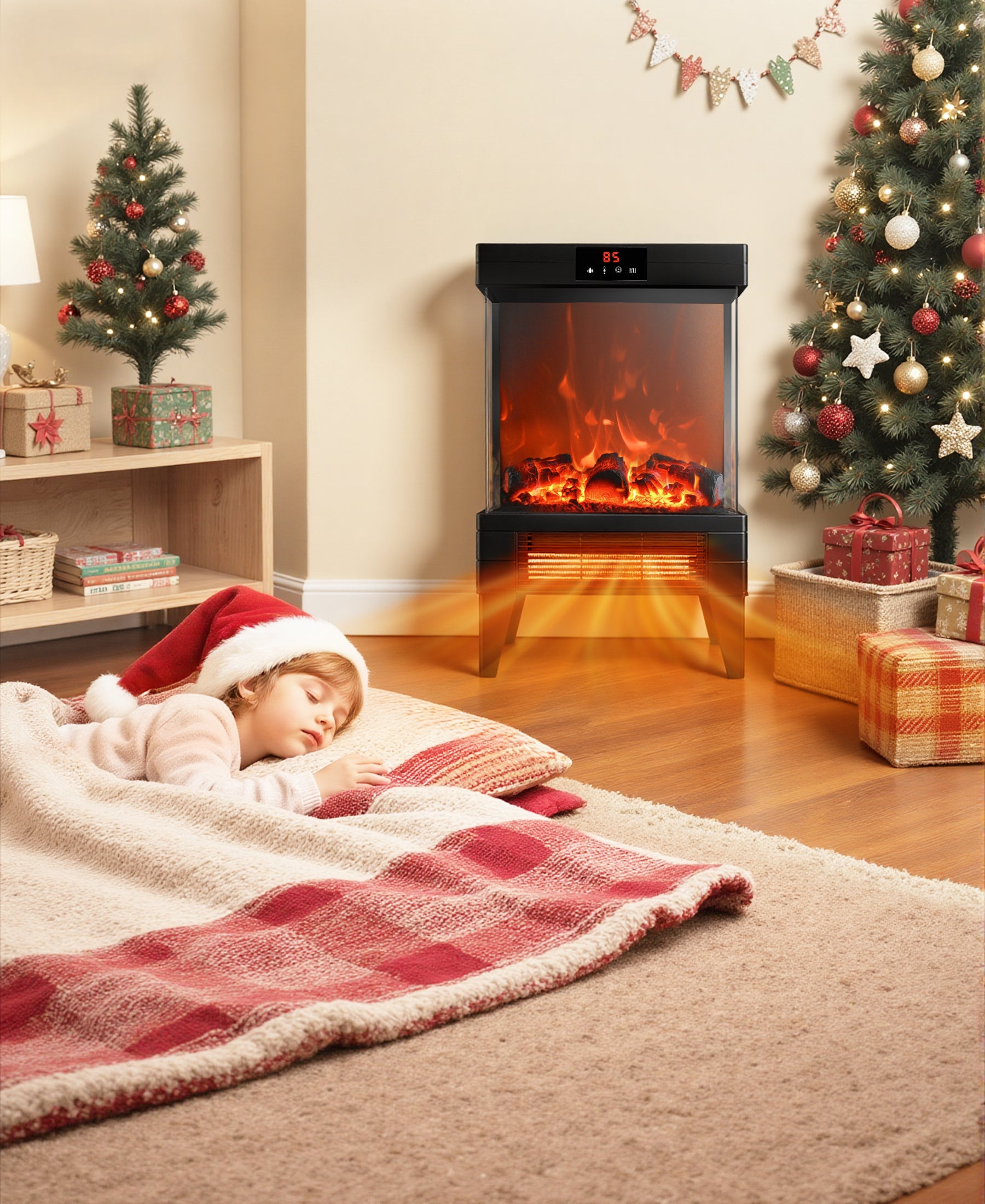 Flamemore Three-Sided Glass Fireplace #EAE-05 (CE0221)